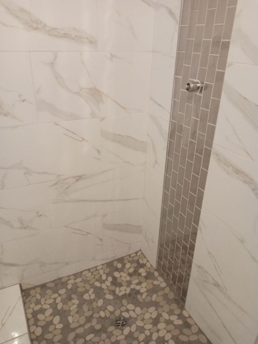 Luxury bathroom renovation featuring stylish wall tiles